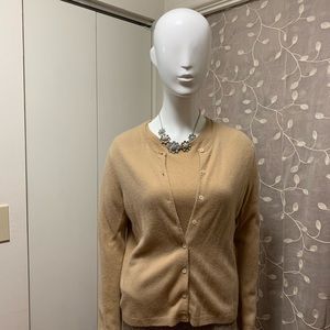 Lord&Taylor two ply 100% cashmere size PL color beige